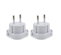 Adattatore per presa da viaggio doppia Dragon EU | Convertitore da spina a 3 pin a europea a 2 pin tipo C, E, F per Spagna, Francia, Italia, Portogallo, Germania, Grecia, Svezia, Norvegia, Polonia,
