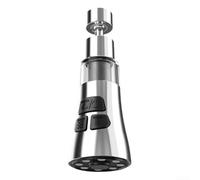 Adattatore per presa di conversione del filtro del rubinetto della cucina, progettato per un flusso d'acqua efficiente e ridurre gli schizzi sul lavandino (argento)