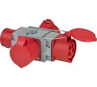 Adattatore per presa di corrente Grigio, Rosso NEW