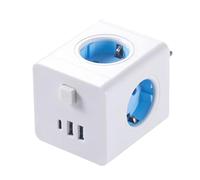 Adattatore per presa elettrica, adattatore per caricabatterie, porta USB con protezione da sovraccarico, adattatore portatile per computer e telefono