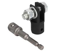 Adattatore per presa jack a forbice per auto resistente agli urti da 1/2 pollice compatibile con jack a forbice ad anello o doppio foro