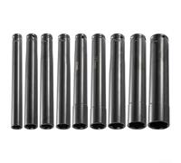 Adattatore per presa lunga, convertitore a testa esagonale in acciaio al cromo vanadio per chiave, barra di estensione profonda 200 mm, nero (19 mm)