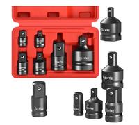 Adattatore per presa per avvitatore a percussione Set di riduttori 1/4 3/8 1/2 3/4 con strumenti di conversione chiave durevole 8pcs