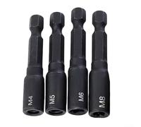 Adattatore per presa rubinetto in acciaio temprato con attacco esagonale da 1/4 per M6 per M14 Compatibilità in applicazioni automobilistiche e industriali fai da te (A)