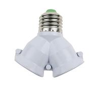 adattatore per prese luminose Convertitore portalampada E27 a forma di Y da 100 pezzi a 2 E27, tipo di base for lampadina a mais, conversione dello zoccolo 2E27.