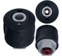 Adattatore per prolunga tubo flessibile - clicca QC Lavor/Black&decker (metallo)