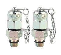 Adattatore per prova idraulica Raccordo per tubo ad alta pressione 2 pezzi Strumento di accoppiamento del punto di misurazione per il monitoraggio della pressione del idraulico (M10*1-M12*1.25)