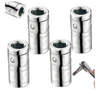 Adattatore per punta esagonale da 1/4 quadro a 1/4, adattatore per presa/acciaio da pezzi, punta da trapano portatile riutilizzabile per cacciavite, presa, trapano a gradini, / esagonale /