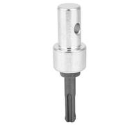 Adattatore per punta trapano Connettore per trivella di terra per trapano elettrico Gambo tondo 2 fosse 2 slot Strumento professionale in metallo resistente per gli appassionati