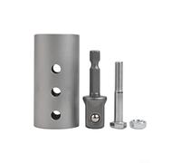 Adattatore per punte da trapano in acciaio inox con presa da 1/2 pollice da 26 mm per albero di trasmissione jack da 1 pollice Include foro per albero in acciaio adattatore per presa da 30,5 cm doppio