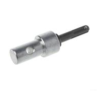 Adattatore per punte da trapano SDS a gambo rotondo con 2 slot per connettore a testa a coclea di terra, strumento di scambio in acciaio per trapano elettrico, nero argento, lunghezza 105 mm