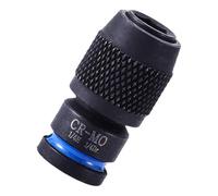 Adattatore per punte per chiave inglese, design resistente alla ruggine, ad alta resistenza, attacco quadrato da 1/2" a prese esagonali da 1/4", adattatore per chiavi elettriche