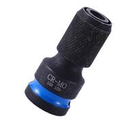 Adattatore per punte per chiave inglese Design resistente alla ruggine ad alta resistenza da 1/2 "Drive quadrato a 1/4" prese esagonali adattatore per utensili elettrici in acciaio adattatore per