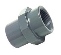 Adattatore per raccordo a U in PVC, diametro 40 mm, filettatura interna: 1 1/4", ideale per pompe da laghetto da 1 1/4" sullo stagno di koi