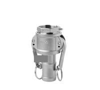 Adattatore per raccordo Camlock femmina maschio in acciaio inossidabile 304 da 1/2" 3/4" 1" 2" 5,1 cm maschio a scollegamento rapido per pompa tubo A-F (tipo C e A, G5)