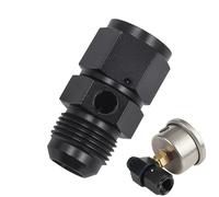 Adattatore per raccordo di decollo pressione, raccordo per manometro olio, Adattatore regolatore pressione olio, Con per tubi flessibili con porta metro 1/8NPT 4/6/8/10/12AN Filettatura