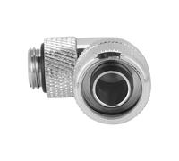 Adattatore per raccordo di raffreddamento ad acqua, filettatura G1/4 con gomito ad angolo retto a 90, raccordo a due tocchi per tubo da 14 mm,