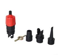 Adattatore per rapid Air 4 Vie per Pneumatici e Gonfiabili - Acciaio e Gomma per Barca ad Sofa Pompa Ciclo 6.9cm(Red)