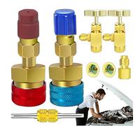 Adattatore per refrigerante per condizionatori | R1234yf a R134a | Adattatore di conversione per kit di ricarica A/C High/Low-Side, accessori refrigeranti AC