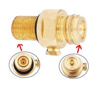 Adattatore per ricarica CO2 in ottone M18x15 per serbatoio di macchina