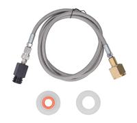 Adattatore per ricarica di soda per bombola di CO2, connettore wireless per ricarica di CO2 con tubo da 60 pollici, adattatore per riempimento di bombole CGA320 compatibile con (Tubo flessibile in