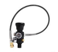 Adattatore per riempimento aria con doppio calibro e tre standard filettati 18 mm x1,5 5/8-18 UNF 7/8-14 UNF per distribuzione (nero)
