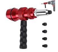Adattatore per rivettatore elettrico, aiuto portatile per la manutenzione dell'auto, strumento per trapano, per yacht, ATV, camper, berlina, pickup, auto, trattore, camion, veicoli, rimorchi, camper