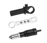 Adattatore per Rivettatrice Elettrica, Testa in Metallo Nero | Sgancio Rapido, Installazione Semplice, Manutenzione Agevole, Smontaggio Facile, Finitura Precisa, Dettagli
