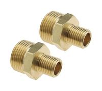 Adattatore per rondella di pressione 2PCS M22x1.5 Filettatura maschio a G1/4 di pollice Spina per capezzoli maschio Accoppiamento in ottone Tubo riduttore di giunzione Connettore adattatore per tubo