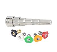 Adattatore per rondella per auto ad alta pressione da 1/4 di pollice Connessione rapida con ugelli Cannoni in schiuma Convertitore adattatore per Nilfisk KEW Heavy Duty Water
