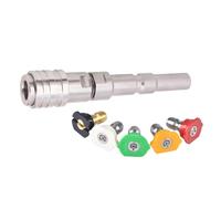 Adattatore per rondella per auto ad alta pressione da 1/4 di pollice Connessione rapida con ugelli Convertitore adattatore per cannoni in schiuma per Nilfisk KEW Tool Trasferimento liquido