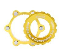 Adattatore per rotore con bloccaggio centrale per bicicletta - Kit di conversione per montaggio su freno a disco da 54 x 44 mm, convertitore per mozzo in lega di alluminio resistente e acciaio inossid