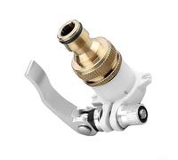 Adattatore per rubinetto 3 in 1 per lavatrice Quick Connect Meccanismo di bloccaggio a prova di perdite, adatto a rubinetti rotondi da 16 mm a 18 mm, presa per lavabo vecchio stile, installazione