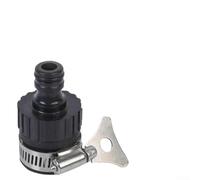 Adattatore per rubinetto a innesto rapido per rubinetti da 14 - 20 mm - a prova di perdite, fissaggio sicuro con clip in acciaio inox antiruggine e guarnizione in gomma morbida, multiuso per giardino