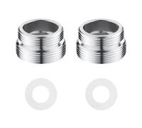 Adattatore Per Rubinetto da 2 pezzi, accessori per rubinetto di collegamento con guarnizioni in gomma, adattatori per rubinetto filettati in ottone, accessori per lavello da cucina M20 a M22.