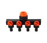 Adattatore per rubinetto da giardino a 4 uscite per espandere la capacità di irrigazione da singolo rubinetto a più fonti d'acqua intorno alla proprietà