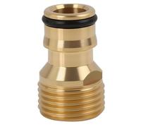 Adattatore per Rubinetto da Giardino in Ottone con Filettatura Esterna da 3/4 Pollici, Compatibile con Gardena, Attacco Rapido per Tubo Acqua,per Irrigazione e Pulizia (1/2")