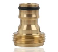 Adattatore per Rubinetto da Giardino in Ottone con Filettatura Esterna da 3/4 Pollici, Compatibile con Gardena, Attacco Rapido per Tubo Acqua,per Irrigazione e Pulizia (3/4")