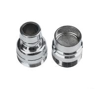 Adattatore per rubinetto della lavastoviglie, confezione da 2, in ottone cromato, connessione a scatto con aeratore per lavastoviglie portatile a rubinetto standard per lavello