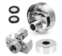 Adattatore per rubinetto doccia, 2 pezzi, attacco S, regolabile, in rame, adattatore per miscelatore doccia da 1/2 a 3/4, accessorio per la regolazione della valvola dell'acqua, problemi di perdite