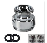 Adattatore per rubinetto girevole a 360 gradi, da 20 mm maschio a 22 mm filettatura NPT in ottone adattatore per rubinetto purificatore d'acqua connettore aeratore