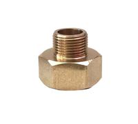Adattatore per rubinetto in ottone, convertitore da filettatura EU G1/2 a US 9/16-24 UNEF connettore filettato (femmina G1/2 x maschio 14 mm A)