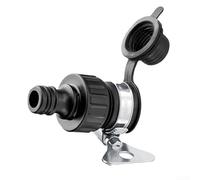 Adattatore per rubinetto per idropulitrice Kärcher Quick Connect compatibile con tubi dell'acqua da 10,2 cm e 12,7 cm, struttura in ABS stabile, leggero, portatile, diametro 31 mm, lunghezza 62 mm