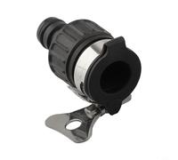 Adattatore per rubinetto senza filettatura compatibile con forKarcher 2.645-256.0, connettore per tubo in acciaio inossidabile con vite ad aletta, adatto a 3 diametri comuni per tubi interni