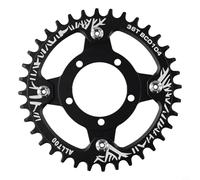 Adattatore per ruota dentata 104BCD per motore Bafang 01/02, corona dentata in lega di alluminio con viti di fissaggio, per bicicletta elettrica, ricambio robusto per aggiornamento bici (nero 36T)