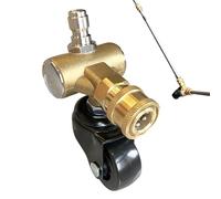 Adattatore per ruota per idropulitrice - Connessione rapida da 0,64 cm anti-corrosione, accessorio per ruota detergente per telaio - per proprietari di camper, dilettanti, ingresso residenziale e
