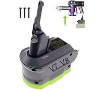 Adattatore per Ryobi per Dyson V7V8 Batteria di ricambio, per Dyson V7V8 Series Cordless Stick Aspirapolvere Animal Absolute Fluffy (solo adattatore)
