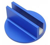 Adattatore per saldature con base magnetica, in alluminio billet CNC da 3 pollici, blu, con base magnetica, morsetto di sollevamento per saldature del telaio del veicolo