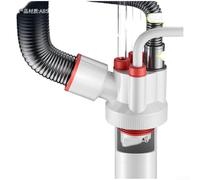 Adattatore per scarico lavello in ABS a 5 vie, compatibile con le dimensioni comuni di scarico degli elettrodomestici e progettato per un blocco stabile
