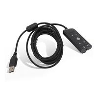Adattatore per scheda audio da USB a jack da 3,5 mm per Kingston Cloud II, cuffie da gioco 7.1 canali USB scheda audio per PS5, per serie X S